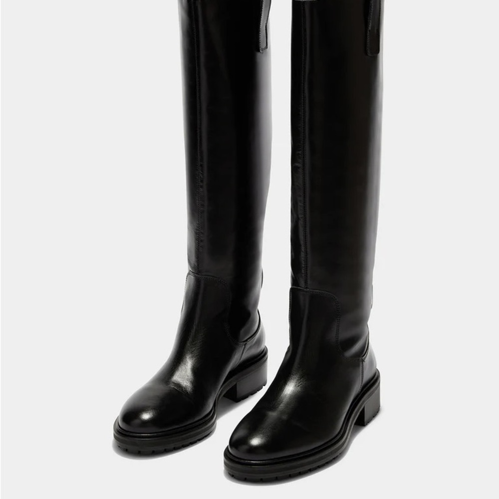 Aeyde Henry Knee High Black Boots | Size 37 | Sleek Minimalist Design